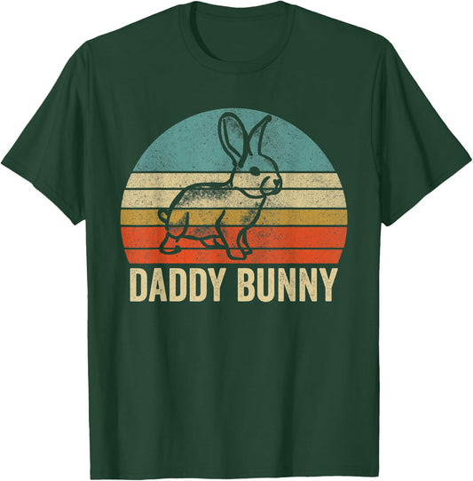 Funny Easter Day Dad Daddy Bunny Husband Wife Egg Ear T-Shirt - T-Shirt | Forest