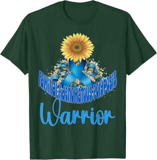 Familial adenomatous polyposis awareness sunflower T-Shirt - T-Shirt | Forest