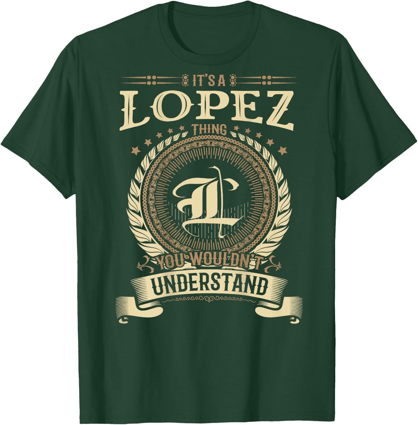 Lopez Thing You Wouldn't Understand Family BACKPRINT T-Shirt - T-Shirt | Forest