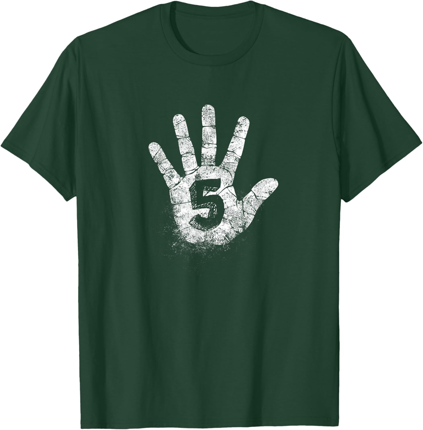 Number Five, 5 Hand Signs to Play Games High Academy Vintage T-Shirt - T-Shirt | Forest