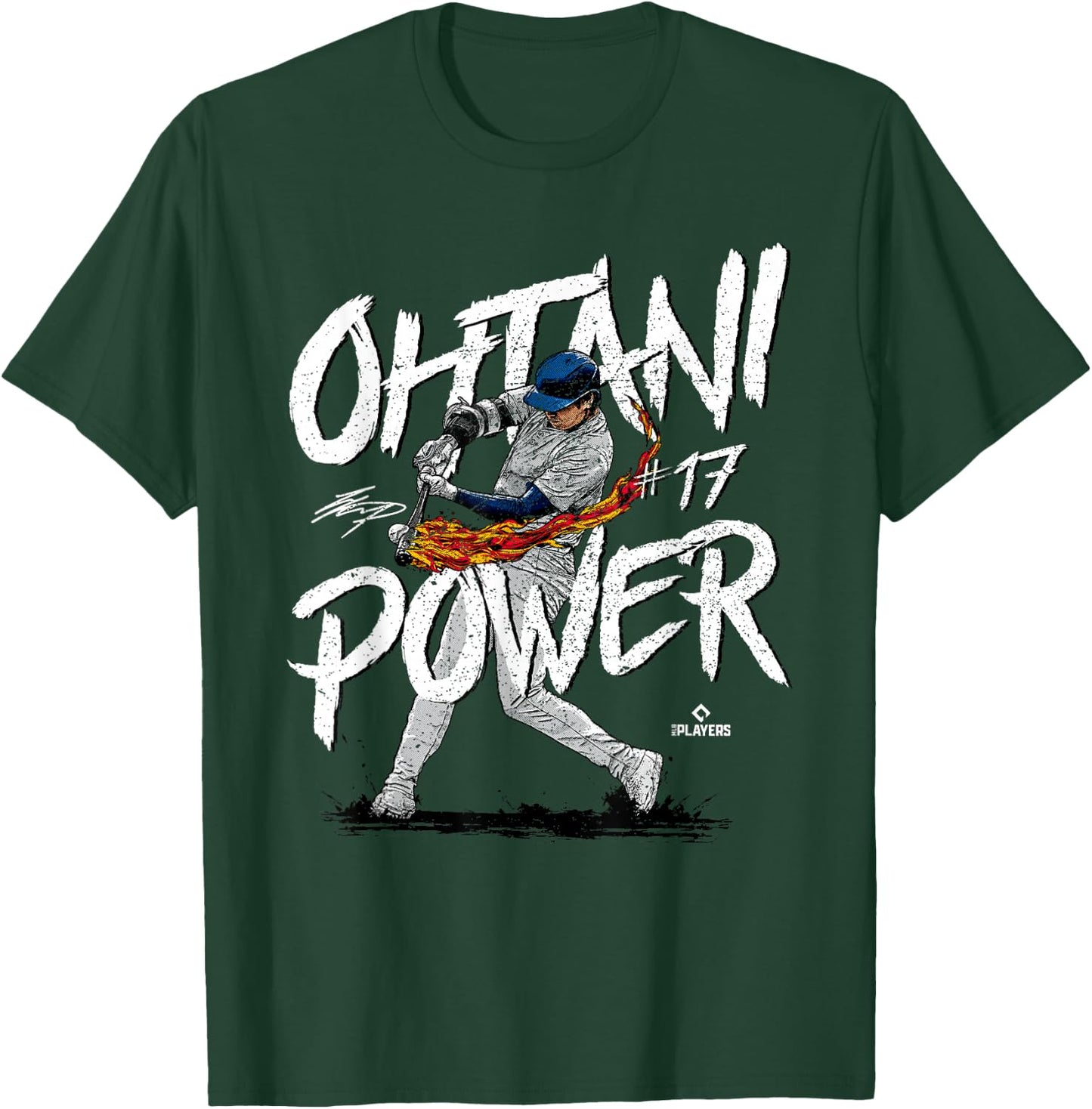 Ohtani Power Shohei Ohtani Los Angeles Baseball MLBPA T-Shirt - T-Shirt | Forest