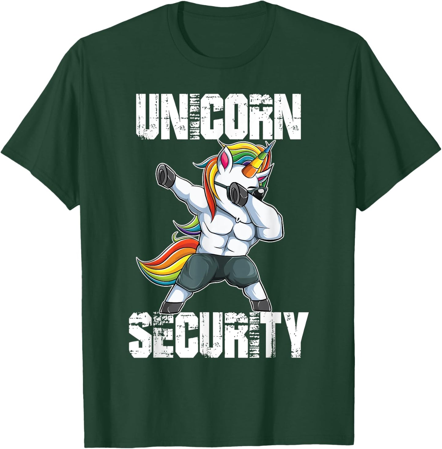 Unicorn Security Dad Mom Daughter Adult unicorn costume gift T-Shirt - T-Shirt | Forest
