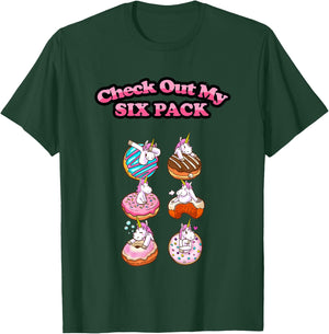 Check Out My Six Pack of Donuts - Funny Gym T-Shirt - T-Shirt | Forest