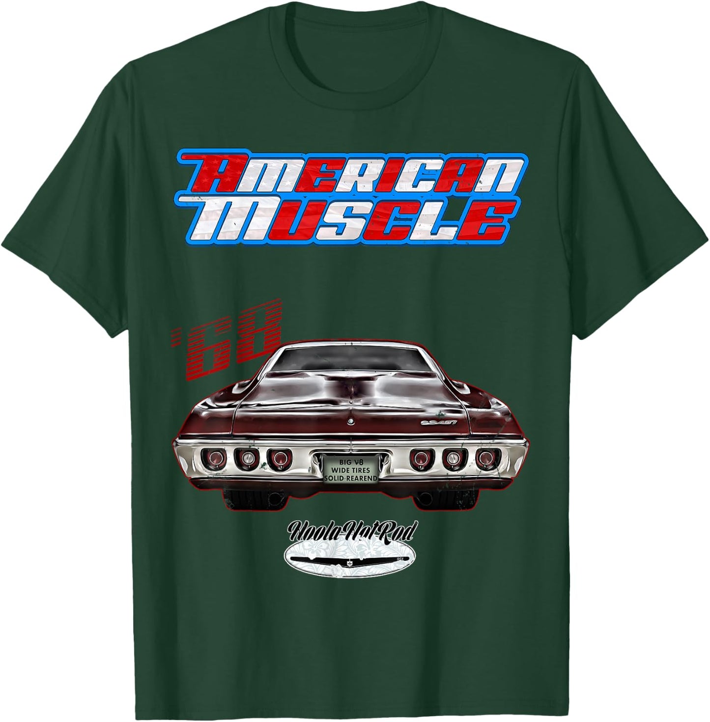 1968 Impala,Fastback,Muscle Car,Hot Rod,rusty,distressed,68 T-Shirt - T-Shirt | Forest