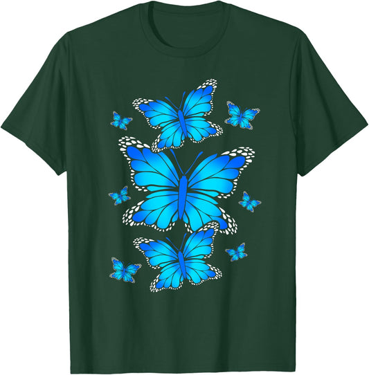 Blue Morpho Butterfly T-Shirt - T-Shirt | Forest
