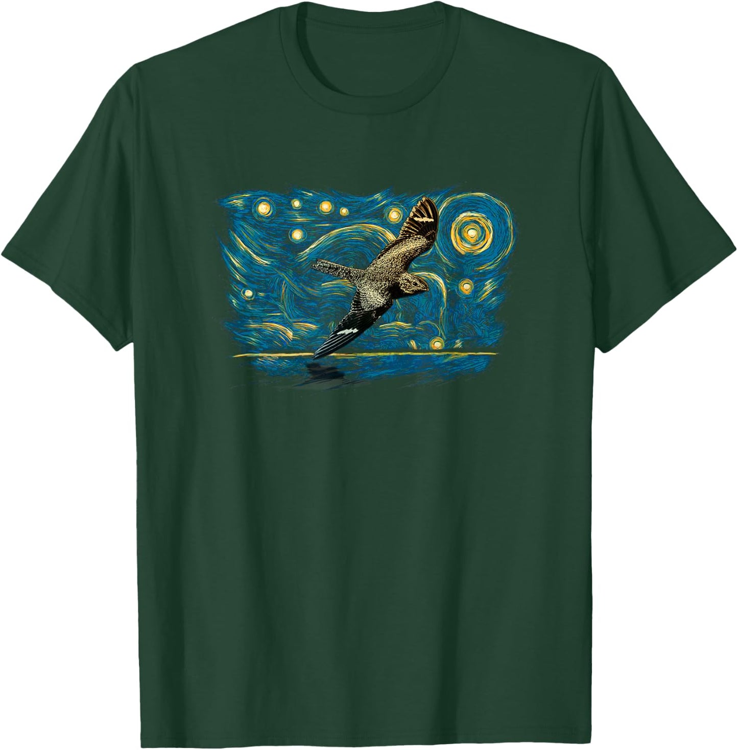 Retro Vintage Style Nighthawk T-Shirt - T-Shirt | Forest