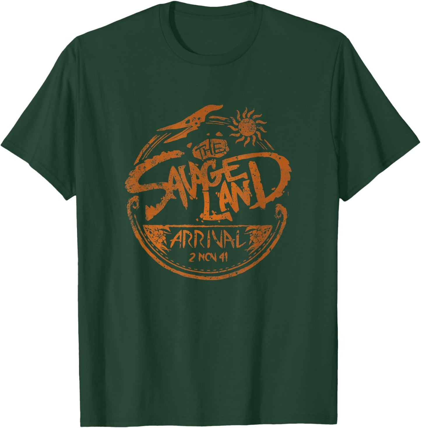 Marvel Avengers Classic Savage Land Arrival Port Vintage T-Shirt - T-Shirt | Forest