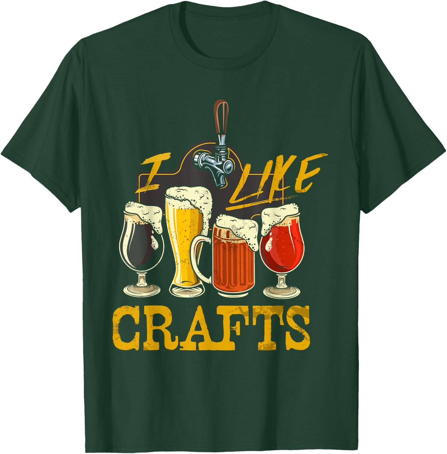 I Like Craft Beer Shirt Beer Crafting I Do Crafts Beer T-Shirt - T-Shirt | Forest