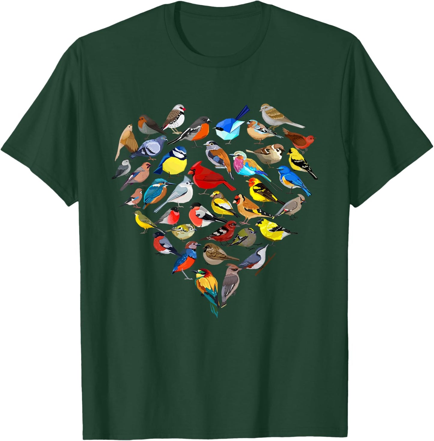 Birds Love Bird watching Birder Nerd Wildlife Birdwatcher T-Shirt - T-Shirt | Forest