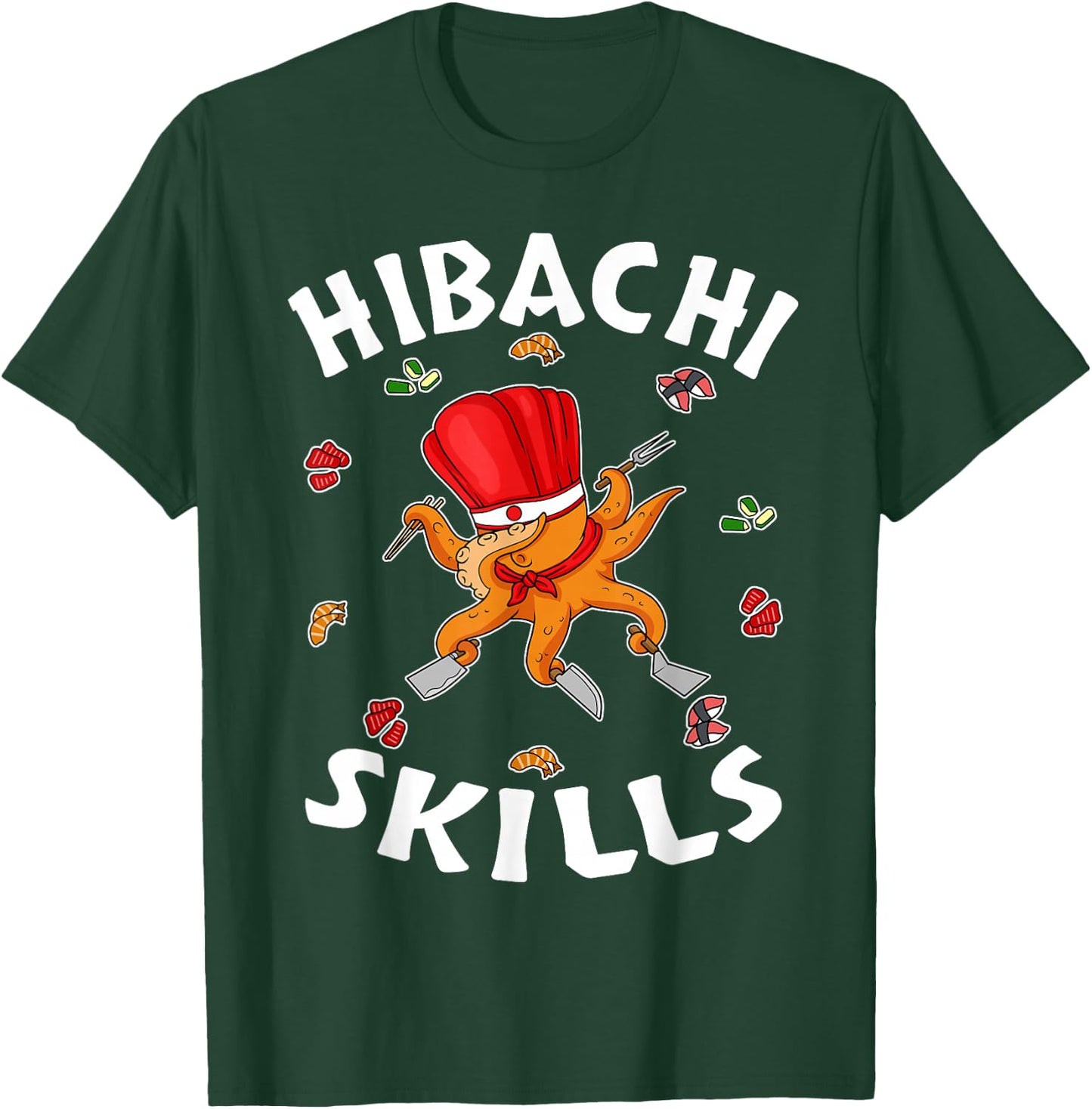 Hibachi Gifts Hibachi Connoisseur Hibachi Chef Hibachi Grill T-Shirt - T-Shirt | Forest