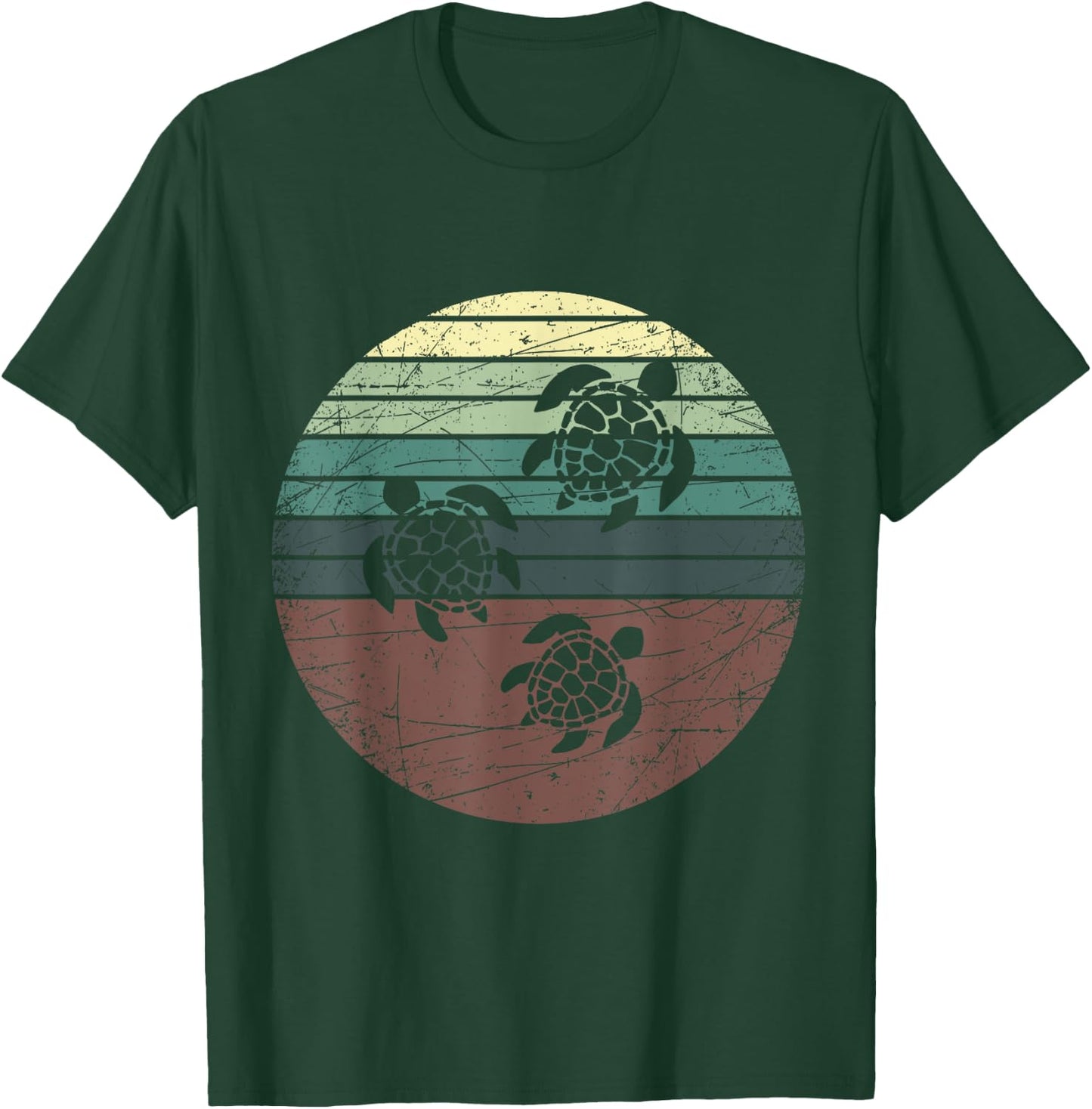 Retro Sea Turtle T-Shirt - T-Shirt | Forest
