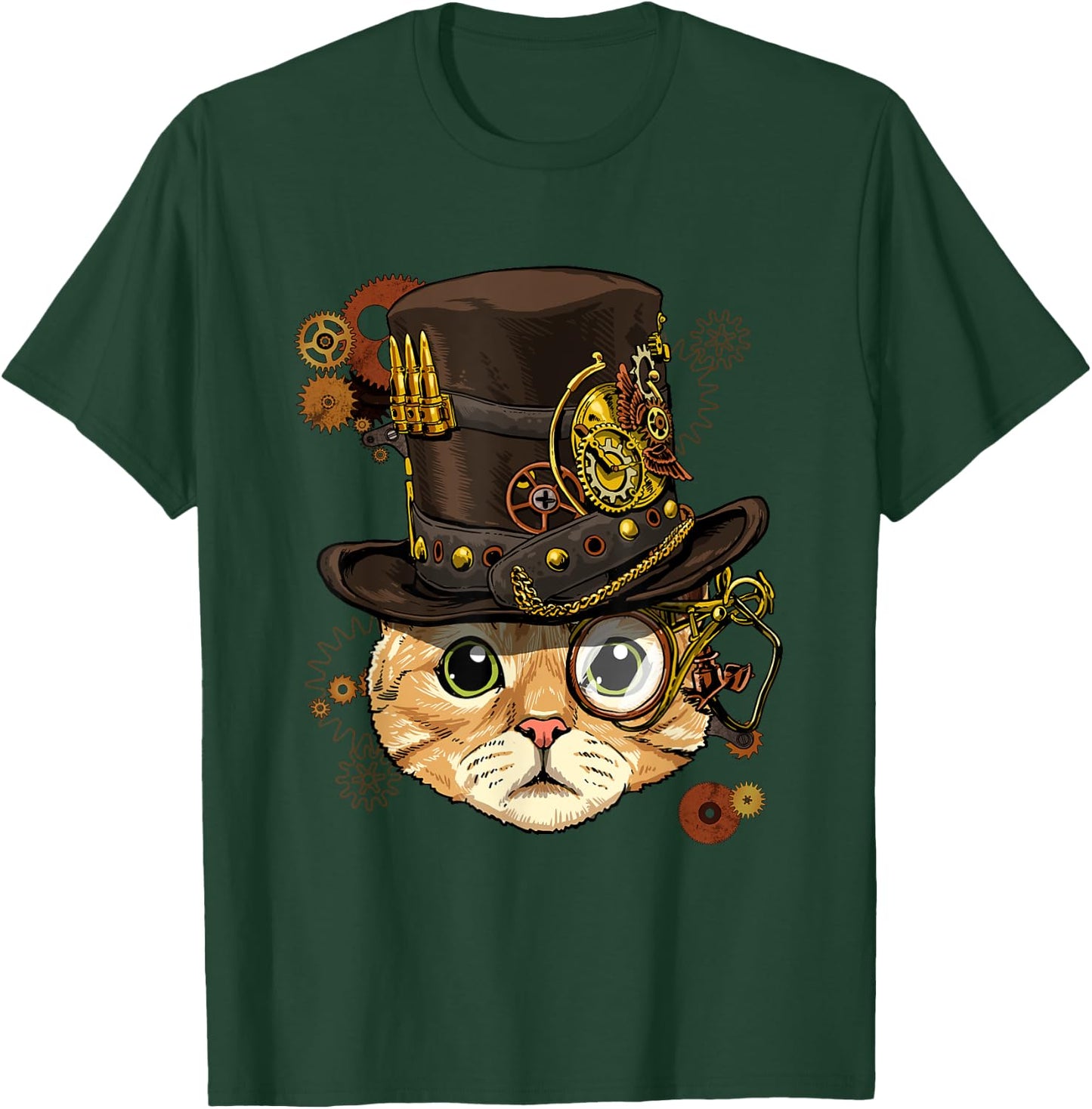 Cat Shirt Steampunk Cat Shirt Medieval Kitten Pet Cat Lover T-Shirt - T-Shirt | Forest
