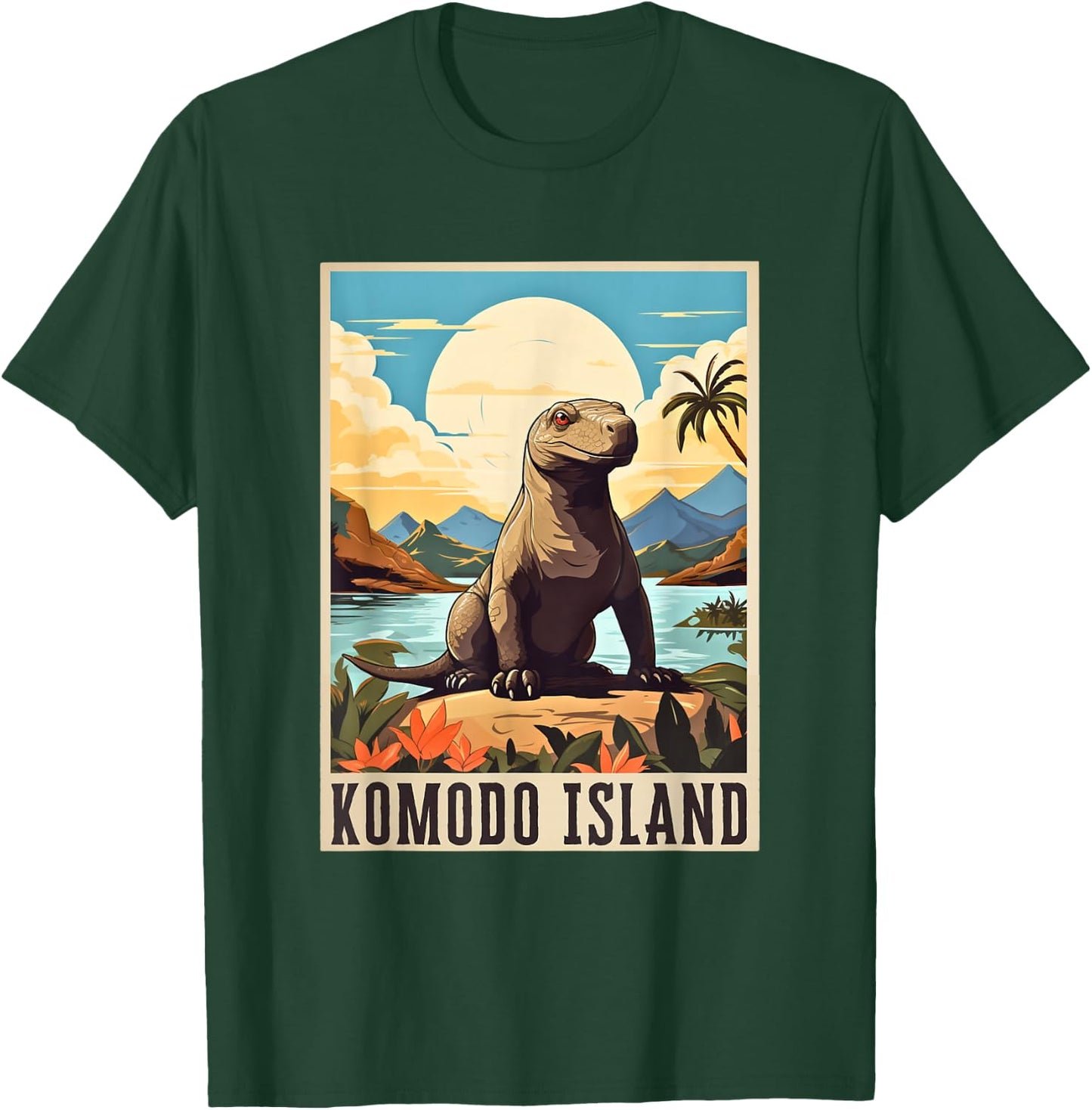 Komodo Island Indonesia / Komodo Dragon T-Shirt - T-Shirt | Forest