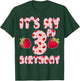 Kids 3 year old Strawberry Birthday Girl Sweet Fruit 3rd T-Shirt - T-Shirt | Forest