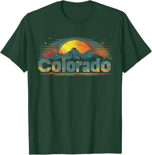 Colorado -Cool Funny Vintage Rocky Mountains Men Women Retro