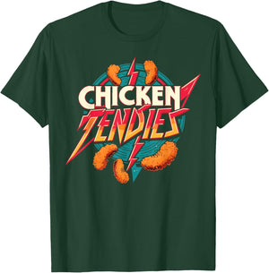 Chicken Tendies Heavy Metal World Tour Hardcore Music T-Shirt - T-Shirt | Forest