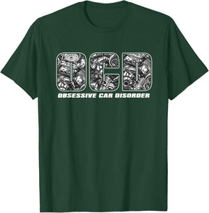 OCD Obsessive Car Disorder Funny Car Guy T-Shirt - T-Shirt | Forest