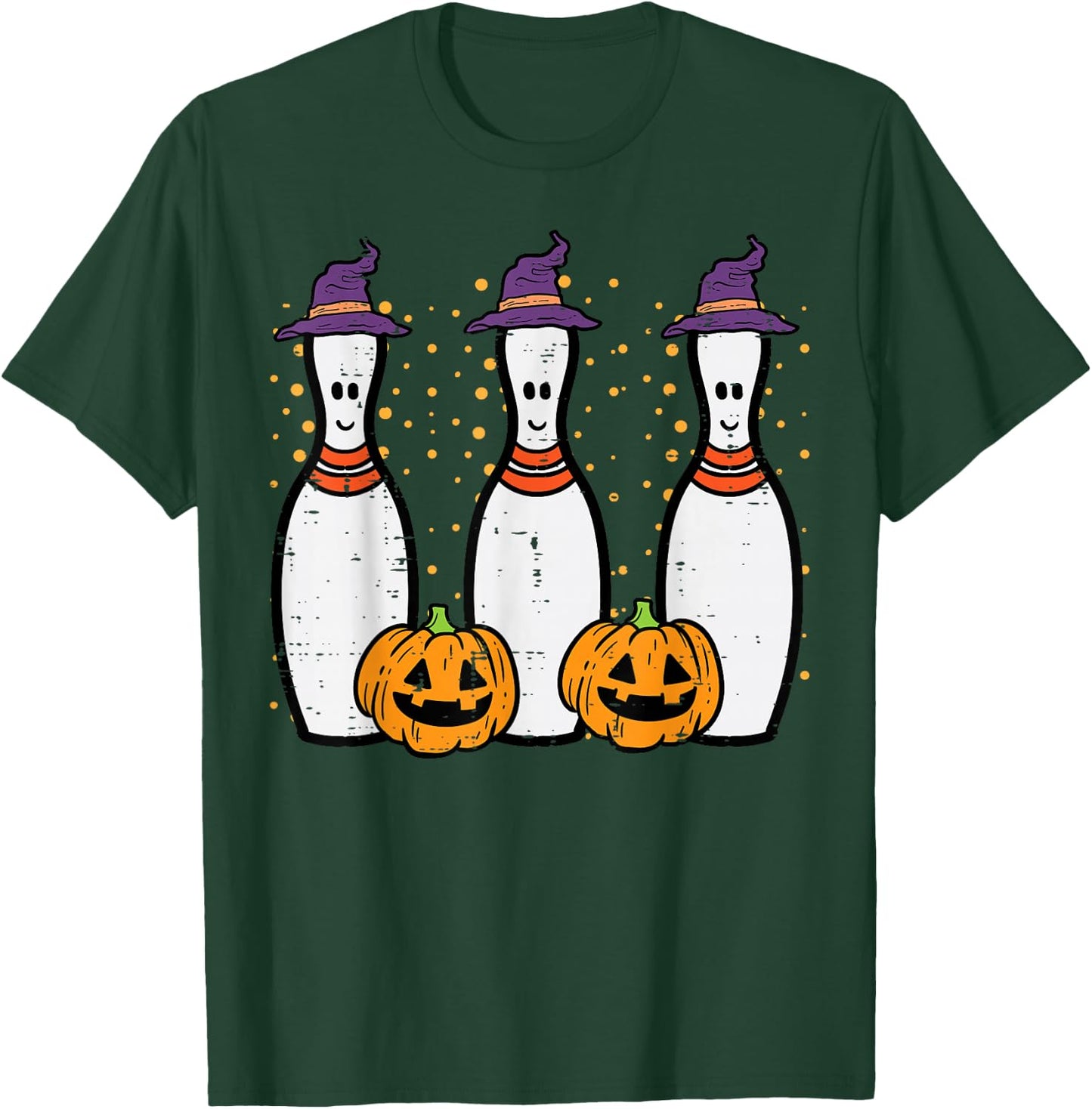Halloween Bowling Costume Bowler Men Women Kids Boys Youth T-Shirt - T-Shirt | Forest