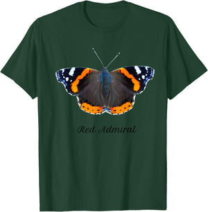 Red Admiral Butterfly T-Shirt - T-Shirt | Forest