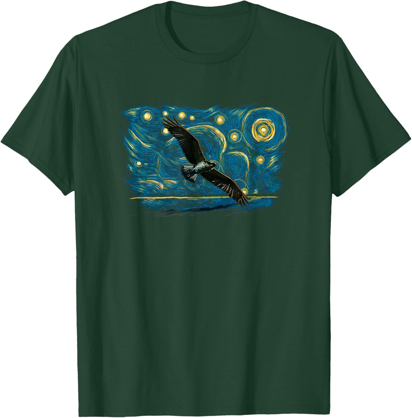 Retro Vintage Style Osprey T-Shirt - T-Shirt | Forest