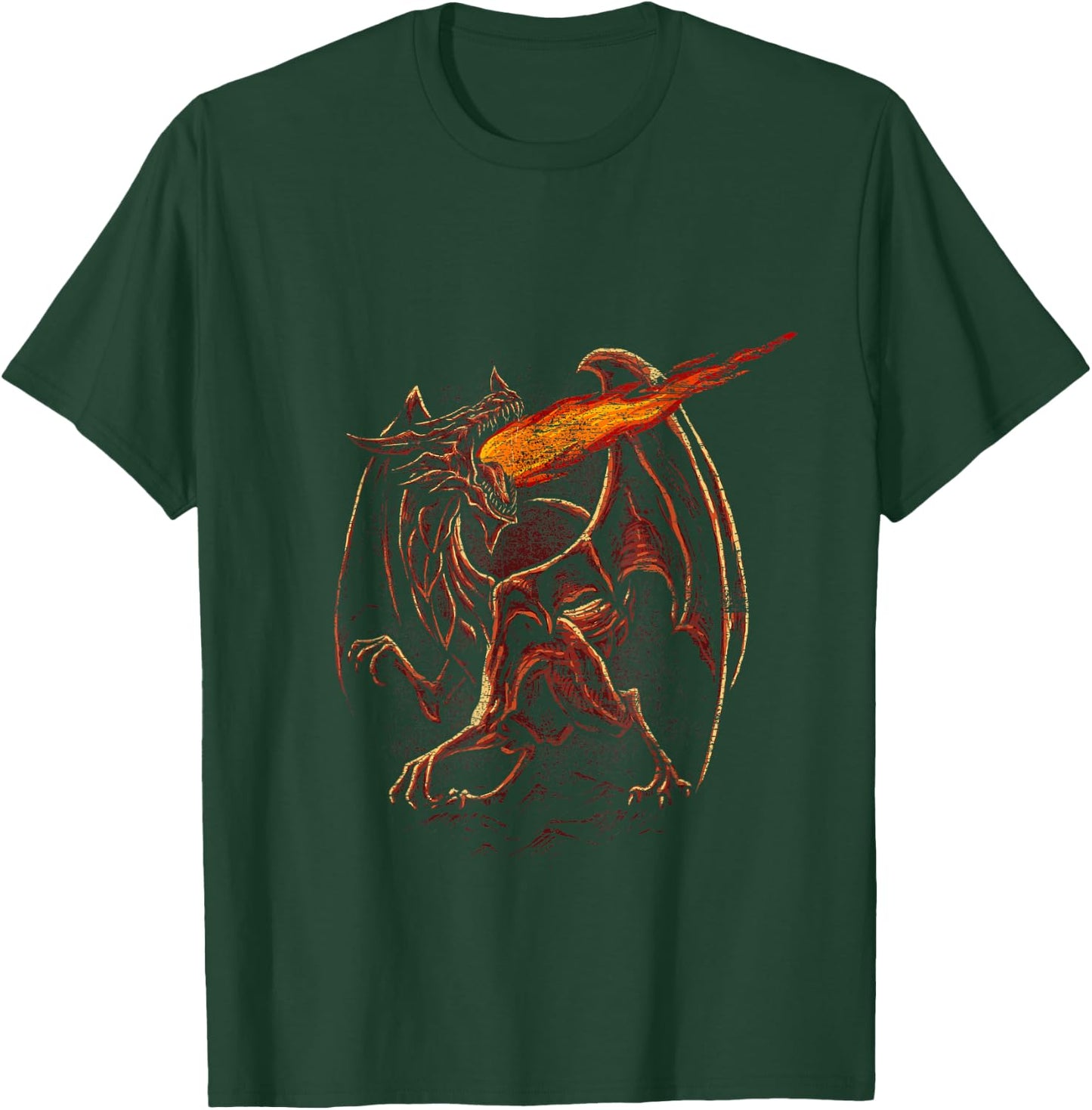 Fire Breathing Dragon T-Shirt - T-Shirt | Forest