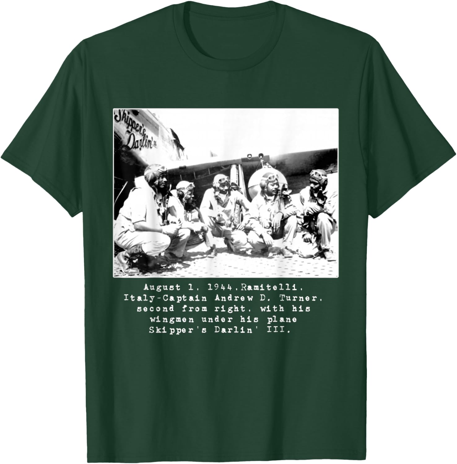 Tuskegee Historic Air Men T-Shirt - T-Shirt | Forest