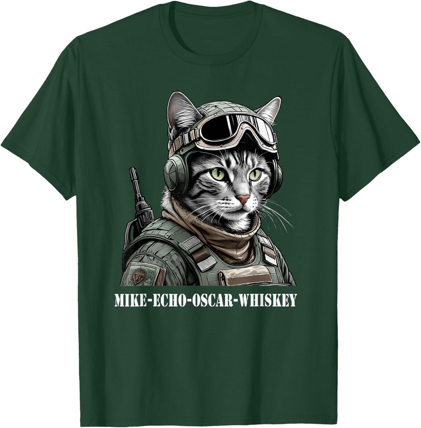 Tactical Cat or Tacticat Women T-Shirt - T-Shirt | Forest