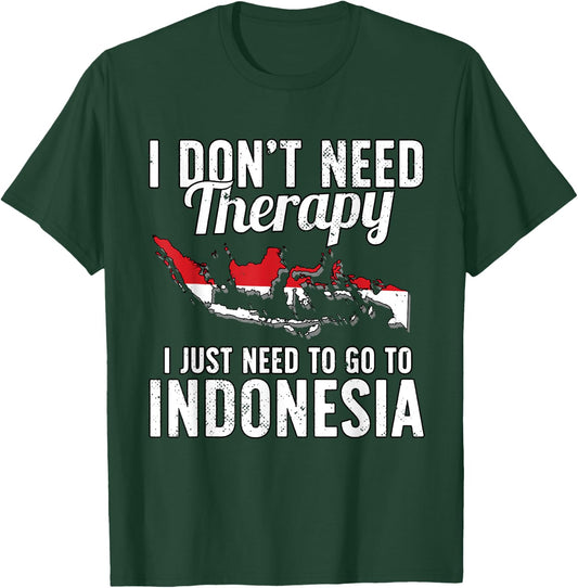 Indonesian Flag I Indonesia Flag I Vacation Indonesia T-Shirt - T-Shirt | Forest