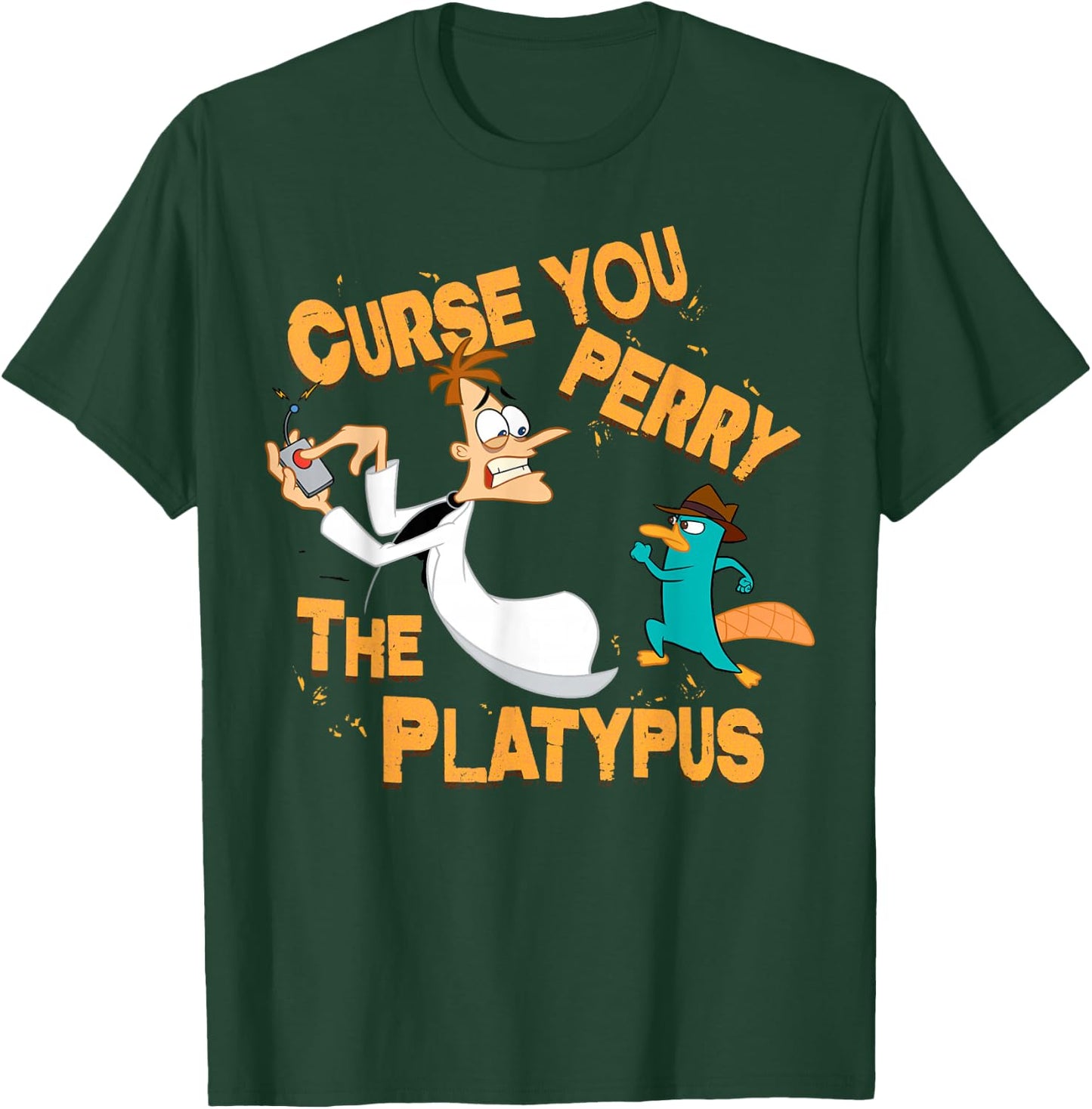 Disney Phineas and Ferb Curse You Small T-Shirt - T-Shirt | Forest
