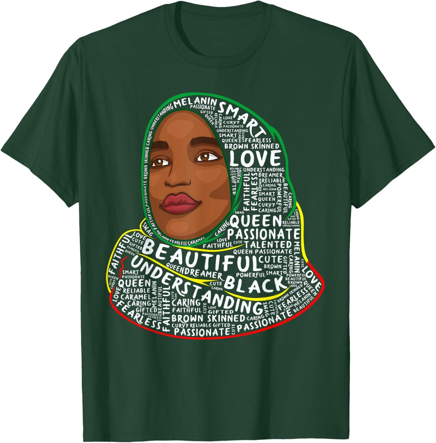 Ilhan Omar Black History Month Women African Muslim Hijab T-Shirt - T-Shirt | Forest