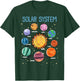 Solar System Planets Science Space Boys Girls STEM Kids T-Shirt - T-Shirt | Forest
