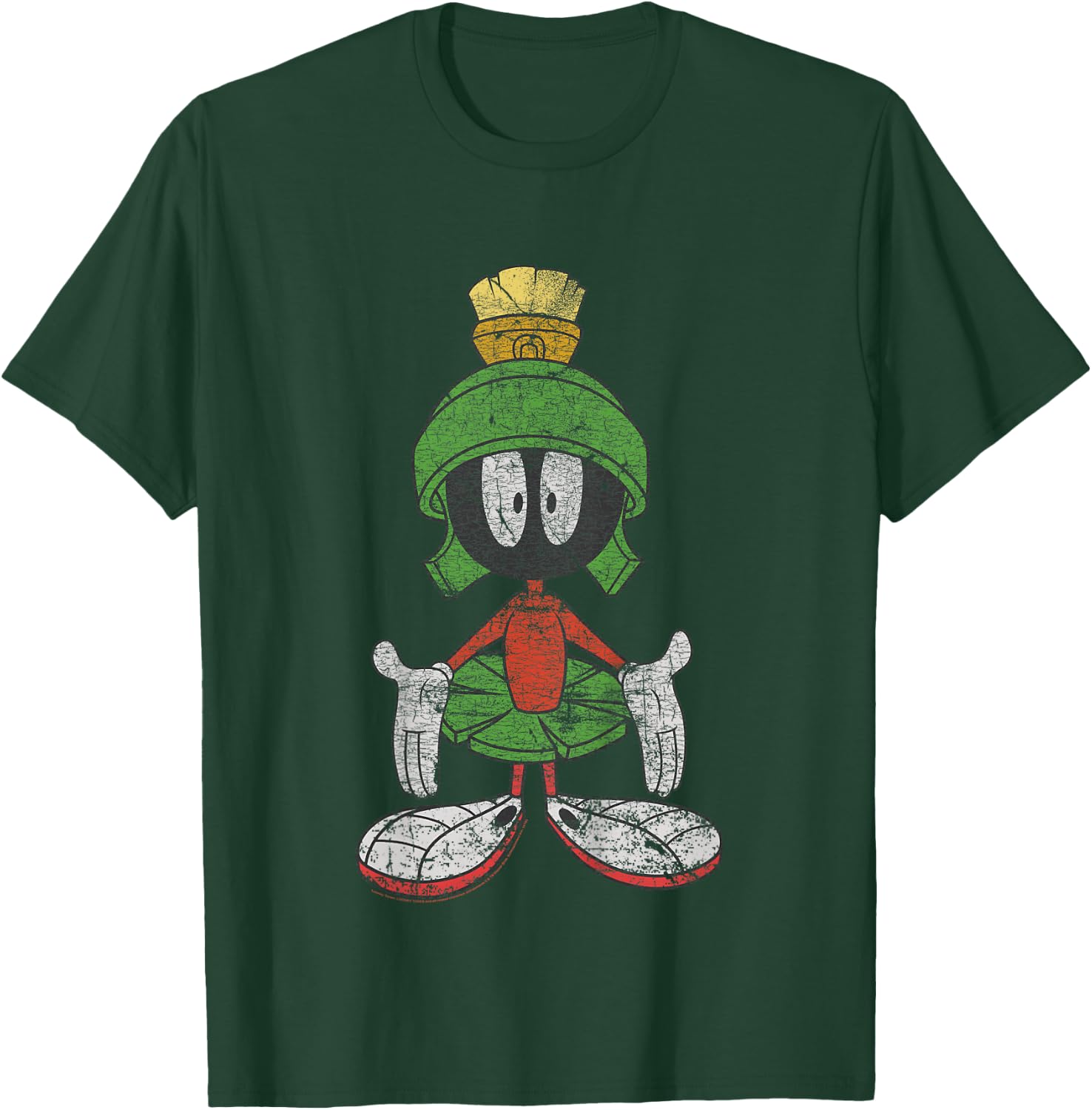 Kids Looney Tunes Marvin The Martian Vintage Portrait T-Shirt - T-Shirt | Forest