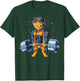 Rottweiler Weightlifting Funny Deadlift Men Fitness Gym Gift T-Shirt - T-Shirt | Forest