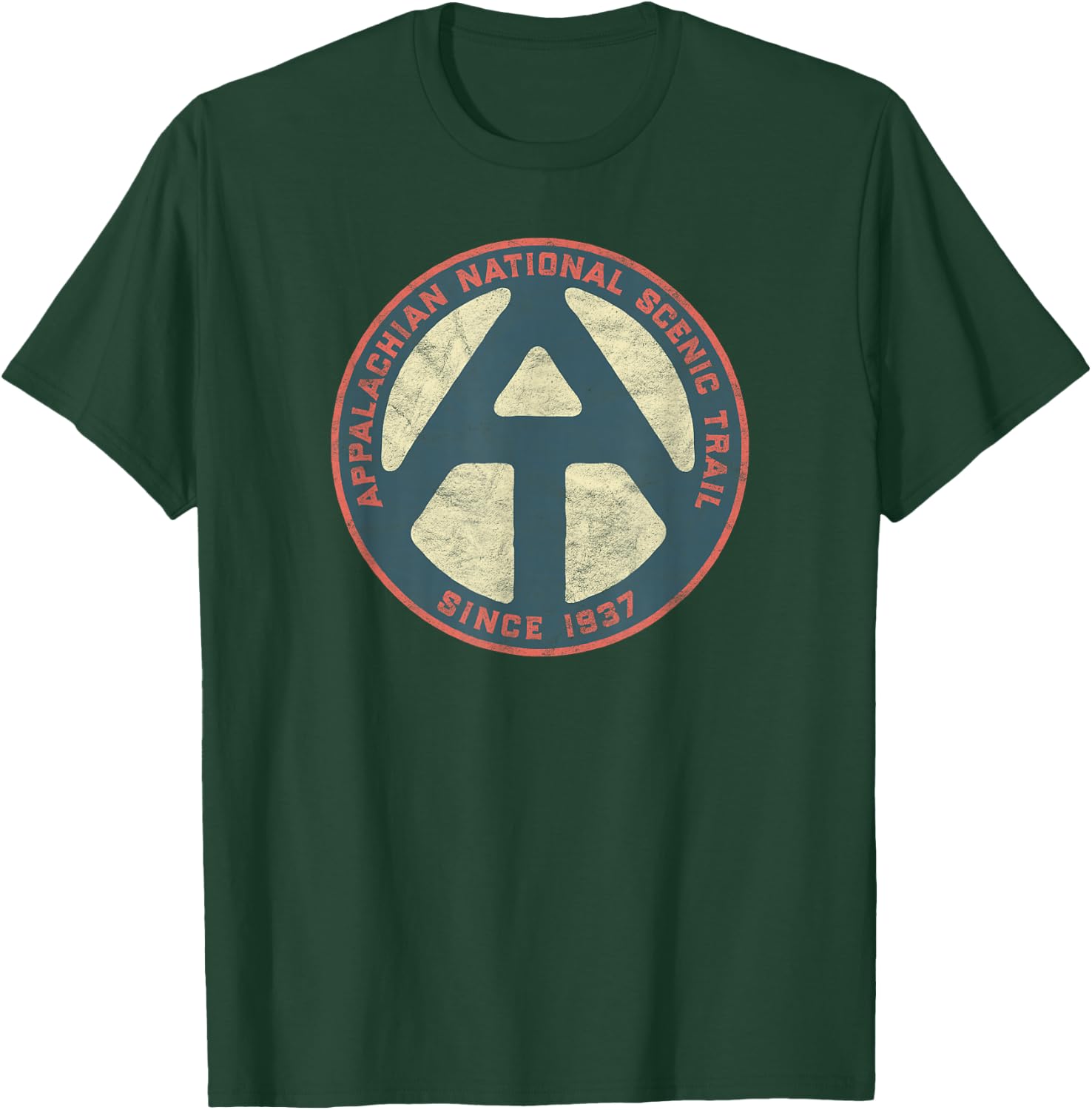 Appalachian Trail Marker Retro National Scenic Trail T-Shirt - T-Shirt | Forest