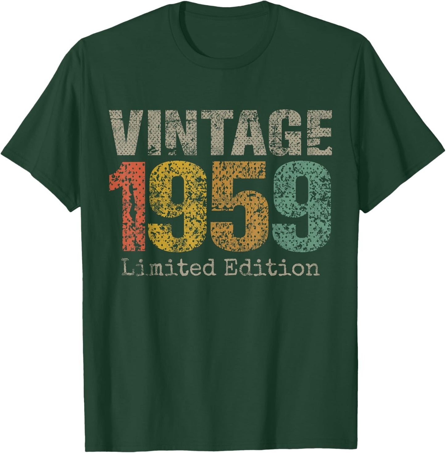 Vintage 1959 Limited Edition 66th Birthday Gifts 66 Year Old T-Shirt - T-Shirt | Forest