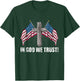 In God We Trust American Flag Cross Patriotic Men T-Shirt - T-Shirt | Forest