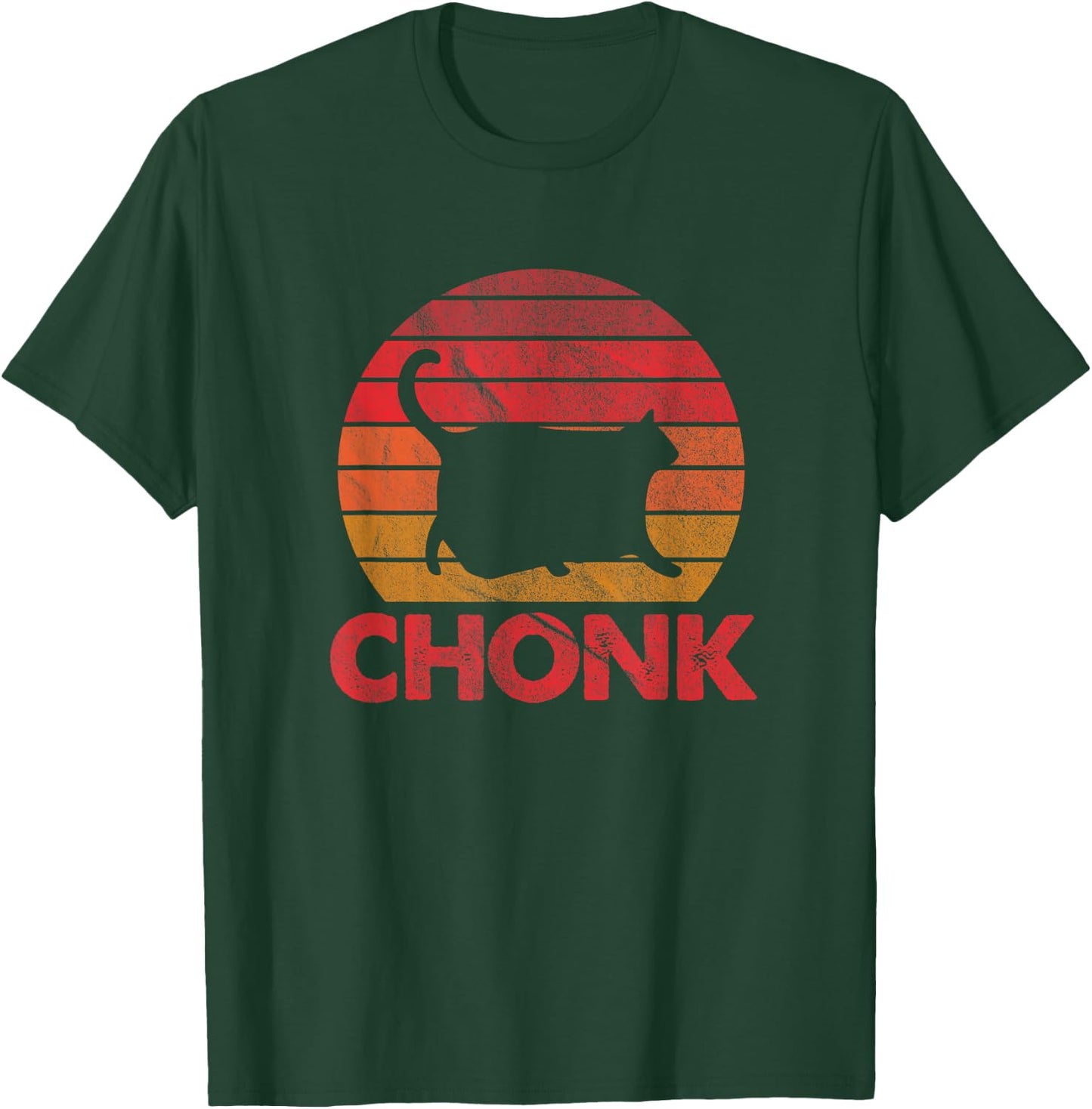 Chonk Cat Funny Cat Lover Gift T-Shirt - T-Shirt | Forest