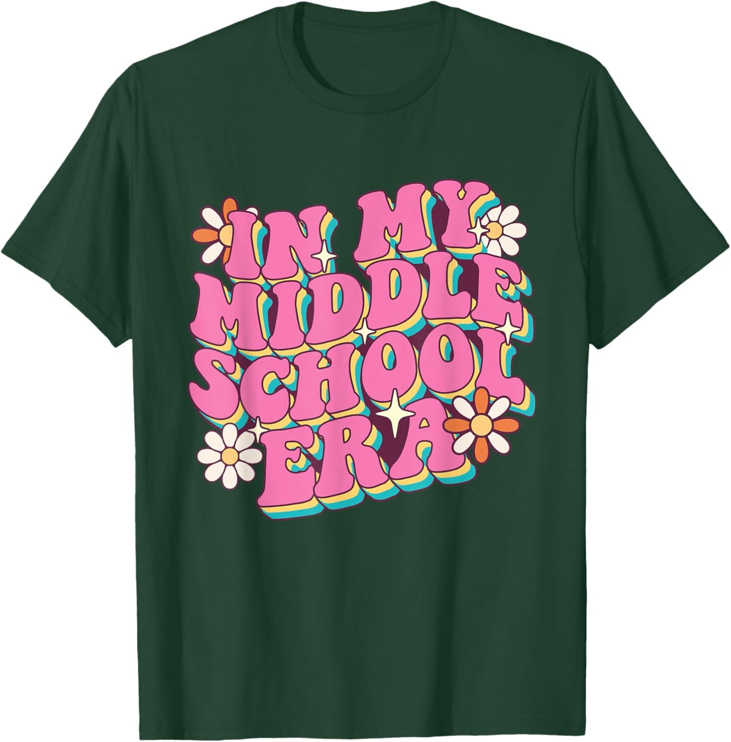 In My Middle School Era - Teacher Student School Women Kids T-Shirt - T-Shirt | Forest