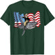 4th of July Washington Riding A Shark Patriotic Gift T-Shirt - T-Shirt | Forest
