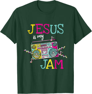 Jesus Is My Jam - Christian Faith Religion Music Lover T-Shirt - T-Shirt | Forest