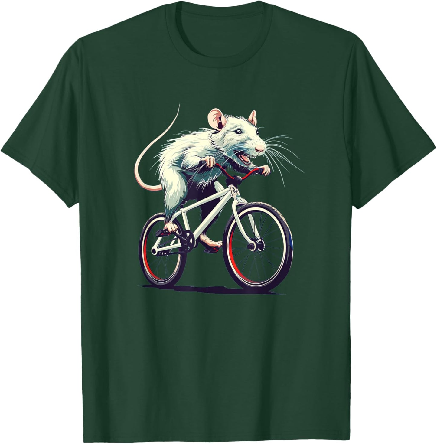 Riding white Rat Costume for Adults and Kids T-Shirt - T-Shirt | Forest