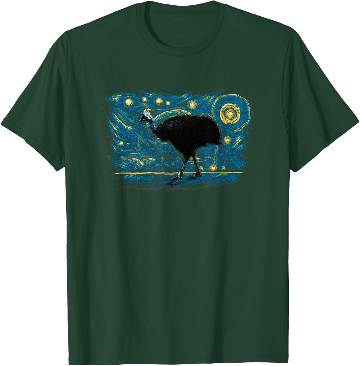 Retro Vintage Style Cassowary T-Shirt - T-Shirt | Forest