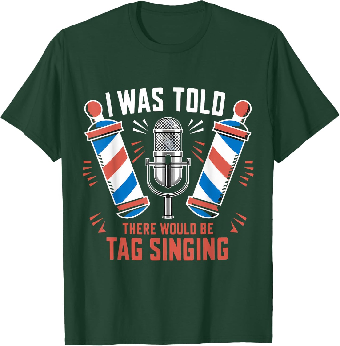Barbershop Quartet Music Harmony Tag Singing T-Shirt - T-Shirt | Forest