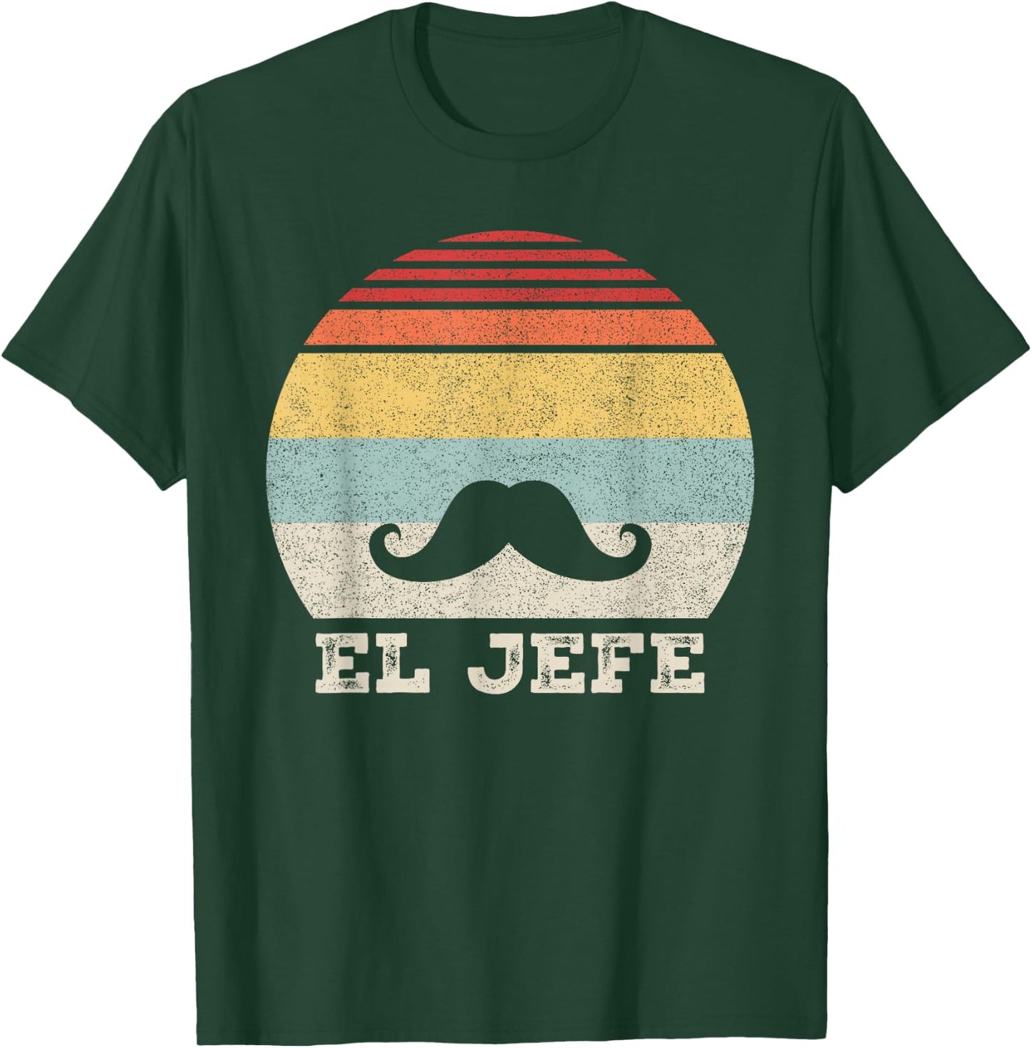 Retro El Jefe Shirt Funny Mexican Boss Funny Cinco De Mayo T-Shirt - T-Shirt | Forest