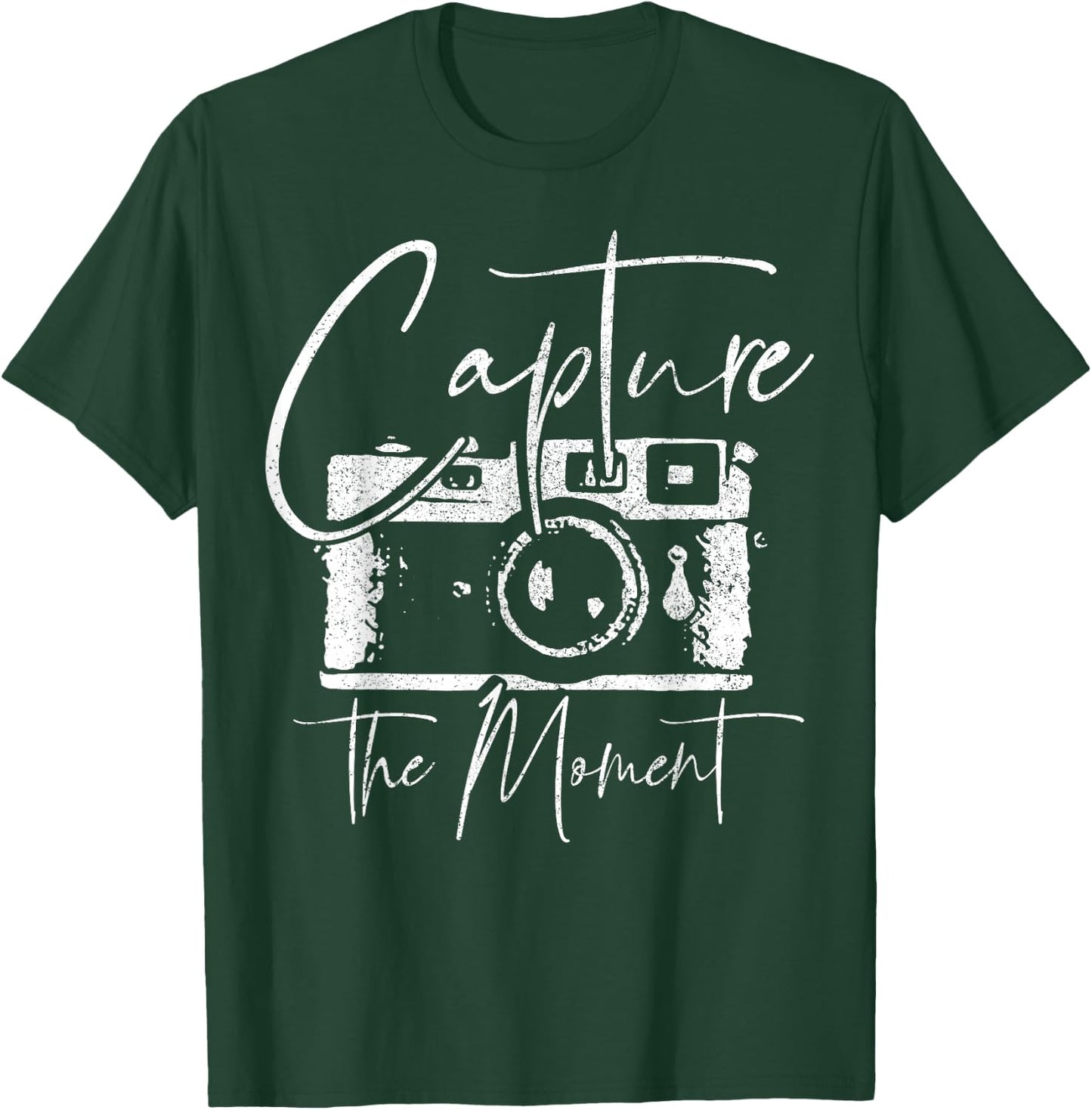 Photographer Gift Vintage Camera Photography T-Shirt - T-Shirt | Forest