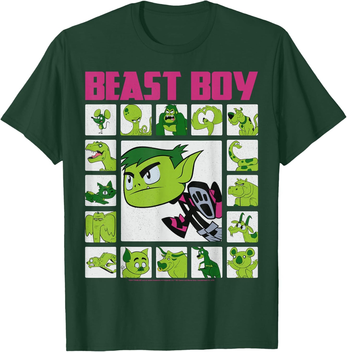 DC Comics Teen Titans Go! Beast Boy Box Up T-Shirt - T-Shirt | Forest