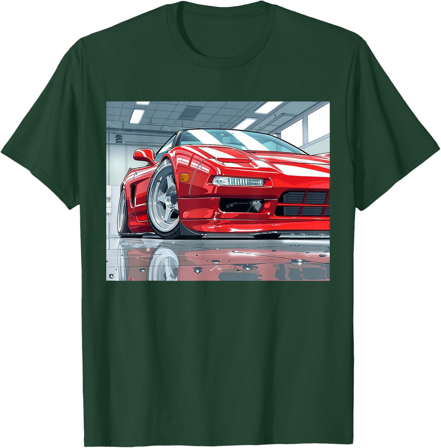 JDM NSX Car Scene Tuning Drift Import T-Shirt - T-Shirt | Forest
