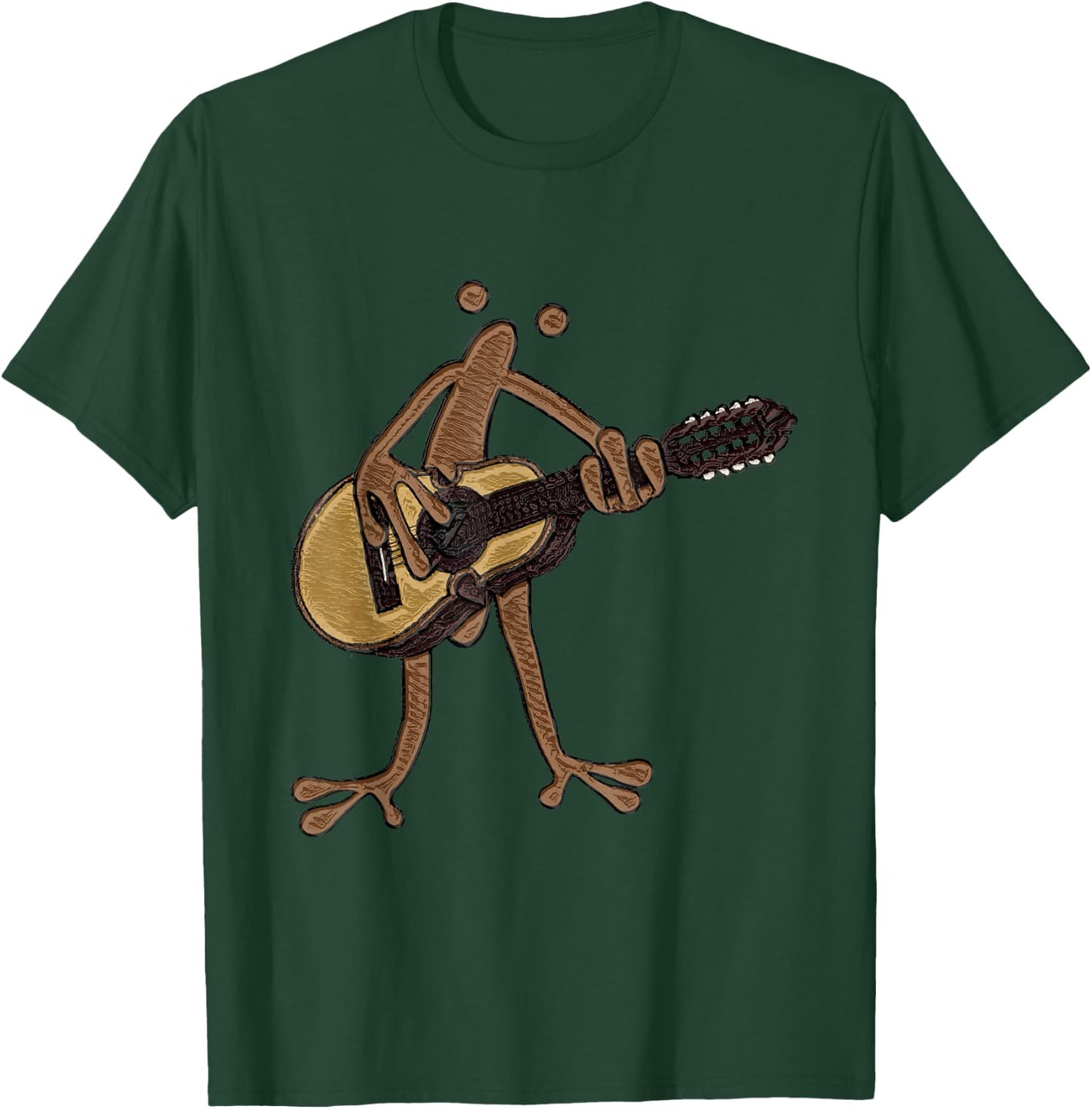 Coqui Taino Playing the Puerto Rican Boricua Cuatro T-Shirt - T-Shirt | Forest
