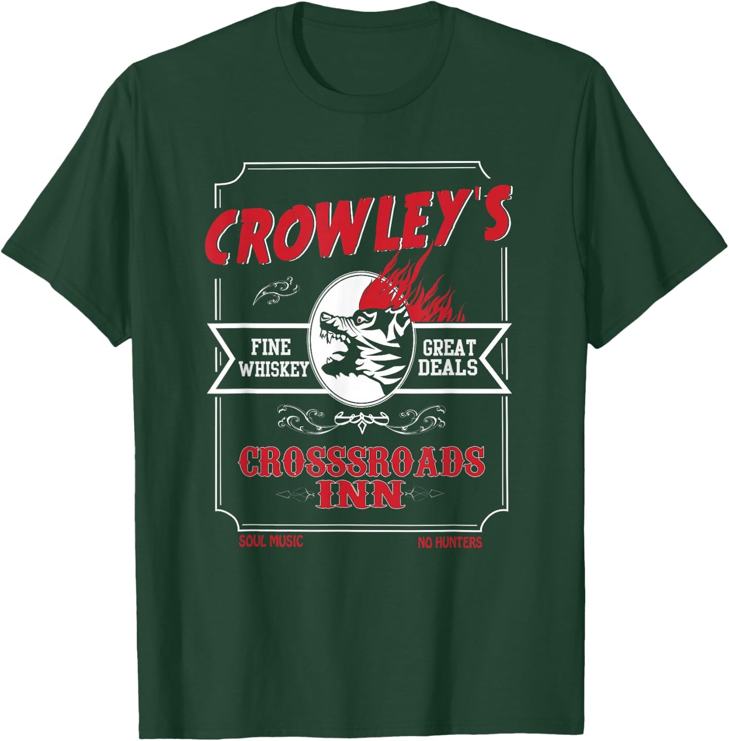 Retro Crossroads Dive Bar T-Shirt - T-Shirt | Forest