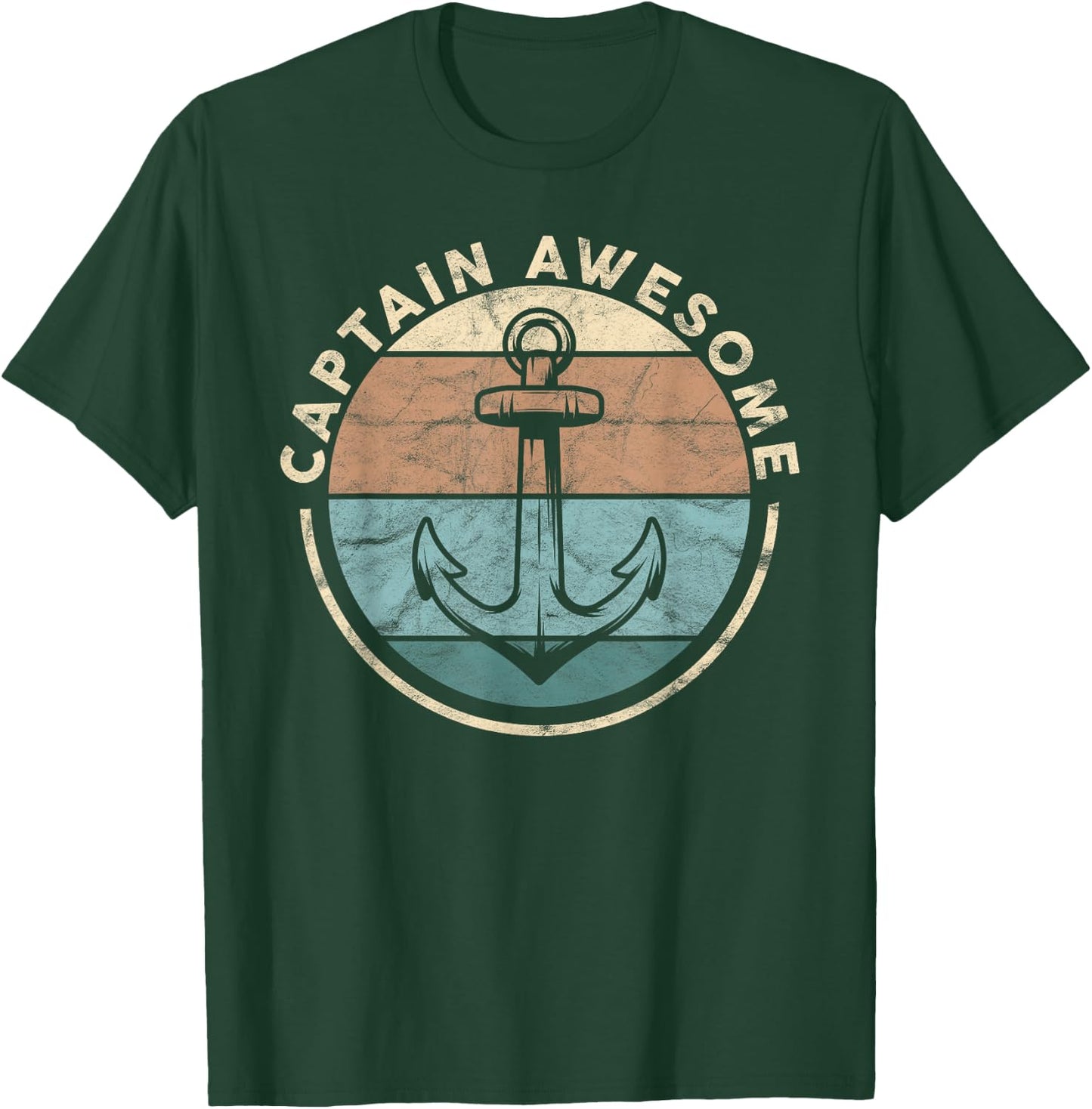 Funny Sailing Boating Sailor Boat Captain Awesome T-Shirt - T-Shirt | Forest